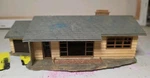 Vintage Scale Faller 2192 Ranch House Railed Porce Lattice Garage Assembled. Fixed Price $22.00.