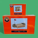 Lionel 6-34118 6-34119 Illuminated Station Terrace Early Version Set 6-34117. Fixed Price $949.99.