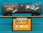 30-7460 Mth Railking Millenium 2000 New Years Box Car O/O27. Fixed Price $26.95.