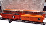 Lionel 6-6232 & 6-17121 Illinois Central Std. Boxcar 3-BAY Hopper W/coal Nib. Fixed Price $99.95.