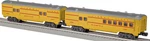 Lionel 6-27929 Union Pacific O27 Streamlined Anniversary Passenger Car 2-PACK. Fixed Price $238.50.