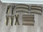 M Rklin Ho Railroad Track: Switches, Cross, Curves, Straight, Bridges, Portal. Fixed Price $45.00.
