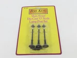 O Scale Mth Rail King 30-1078 Die-cast Main Street Lamp 3-PACK. Fixed Price $27.95.