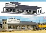 Busch 9721 Ho Scale North American-style Wood Train Station Laser-cut Kit. Fixed Price $162.99.
