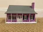 6-82009 Lionelville Scale Suburban House Purple Lighted. Fixed Price $49.99.