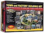Woodland Scenics 1485 Scale Town & Factory Building Set Kit. Fixed Price $189.99.