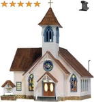 Woodland Scenics Ho Scale Built & Ready Community Church With Lights BR5041. Fixed Price $83.64.