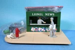 Lionel Scale Operating Animated News Stand Accessory 6-2308. Fixed Price $58.49.