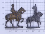 Acme 0707-1430 Unpainted Metal Military Figure Assortment (bag Of 2). Fixed Price $10.00.