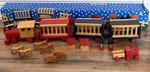 1993 Robinsons-may Wooden Toy Train Christmas Animals Vtg New Nib. Fixed Price $14.39.