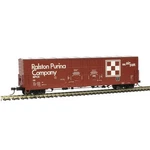 Atlas Ho Scale 53' Double Plug Boxcar Ralston Purina #142 20006782. Fixed Price $27.99.