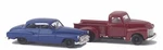 Busch 8320 N Scale 1950 Set -- Red Truck & Blue Car. Fixed Price $19.99.