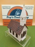 Plasticville, Usa # CC-8G Country Church Complete With Gold Cross And Bell. Fixed Price $21.95.