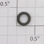 American Flyer PA7237A Scale Blackened Metal Main Rod Spacer (12). Fixed Price $8.40.