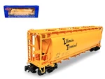 6335-2 Atlas O-scale 3-RAIL Illinois Terminal (#128) Acf 6-BAY Hopper. Fixed Price $64.95.