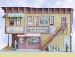 Bar Mills (n-scale) #0931 Saulena's Tavern Laser Cut Building Kit Nib. Fixed Price $49.95.