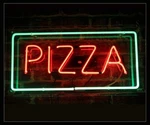 Red Pizza Green Rectangle Acrylic 20" Neon Light Sign Lamp With Dimmer. Fixed Price $174.99.