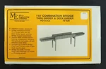 Micro Engineering 75-530 Ho 110" 3-SPAN Deck & Thru Girder Combination Bridge. Fixed Price $32.65.