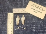 Campbell 1213 Hobo Walking, Weston Mini-figure, Unpainted, Ho, Per Pack. Fixed Price $12.00.