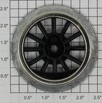 American Flyer 4696-6 Ives Black Spoked 2-1/2" Std. Gauge Steam Loco Wheel. Fixed Price $12.00.