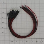Acme 12-825-04 White 2MM Led Tower Bulb With Leads Resistor (bag Of 10). Fixed Price $8.00.