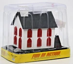 Mth Railking 30-9057 Country Church Gauge Lighted Used Broken Steeple Cross. Fixed Price $39.99.