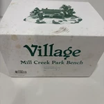 Department 56 Village Mill Creek Park Bench # 52654 New Old Stock. Fixed Price $18.00.