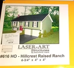 Branchline Laser-art Kit Hillcrest Raised House #616. Fixed Price $74.50.