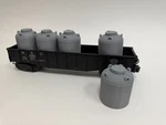 Scale Canisters, Set Of 5 For Lionel Gondolas - Unpainted Gray Train Load. Fixed Price $19.99.