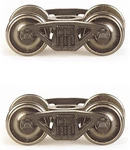 Bachmann Ho Barber-bettendorf Friction-bearing Trucks Metal Wheels (2) 42908. Fixed Price $12.69.