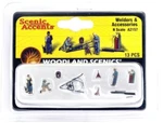 Scale Woodland Scenics A2157 Welders & Accessories Figures (13) Pcs. Fixed Price $16.14.