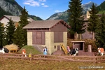 Kibri 38814 Ho Scale Brick Barn With Accessories (grevasalvas Village). Fixed Price $31.58.
