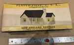 Vintage Plasticville Usa New England Rancher Kit MH-2 W/ Box. Fixed Price $8.00.