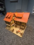 Vollmer 43692 Scale Romantik Flower Shop W/interior Accessories Light Built. Fixed Price $84.99.