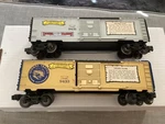 Pair Of Lionel Mpc Boxcars 9433 Golden Years & 9431 Pre War From 1980. Fixed Price $20.00.