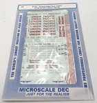 Microscale 87-841 Up Early Piggy Back Trailers 24', 36', 40' W/ Tractors 1947-60. Fixed Price $9.99.