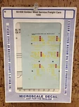 Microscale Decals 60-658: Golden West Service Freight Cars 1990. Fixed Price $10.00.