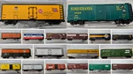 Selection Of 36 Different Bachmann Scale 40' & 50' Box Cars, Priced Each. Fixed Price $25.00.