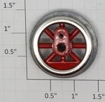Lionel SLS-255-7 Red Spoked 1-1/2" Gauge Steam Loco Gear Wheel W/screw Boss. Fixed Price $8.00.