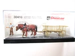 Preiser Figures # 30416 Old Time Rack Wagon With Farmer And Two Horses. Fixed Price $33.65.