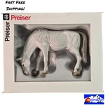 Preiser Elastolin 47023 Grazing Horse Figure Scale 1:25 Lgb White Diorama Nos. Fixed Price $32.96.