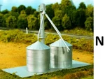Scale Guthrie Grain Elevator, Tanks Etc. Building Kit RIX-628-0708. Fixed Price $31.49.