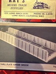 Campbell Scale Models 766-360 Thru Plate Girder Bridge Ho. Fixed Price $24.99.