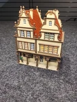 Vollmer 3740 3743 European Shops/ Cafe Apartment Building Fully Assembled. Fixed Price $44.99.