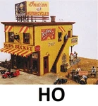 Ho Suds Bucket, Biker Bar "laser Cut Wood Building Kit", JLI-361. Fixed Price $59.99.