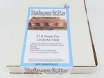 ON30 Scale Rslaserkits 1404 Undecorated 27' Pickle Car - Sealed. Fixed Price $52.95.
