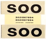 Champ Ho Scale Decals #HC-474 Line Caboose (jumbo Soo/black Lettering). Fixed Price $6.49.