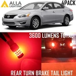 Alla Lighting Rear Turn Signal Brake Tail Kit Red Led Bulb For NISSAN,4PC. Fixed Price $29.98.