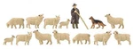 Mouton Agriculture (14) Ensemble Figurine Ho / Jauge D'oo Faller 151901. Fixed Price $28.64.