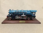 Avon Lionel Blue Comet #400E 1991 Porcelain Display Locomotive W/ Wood Base. Fixed Price $19.99.